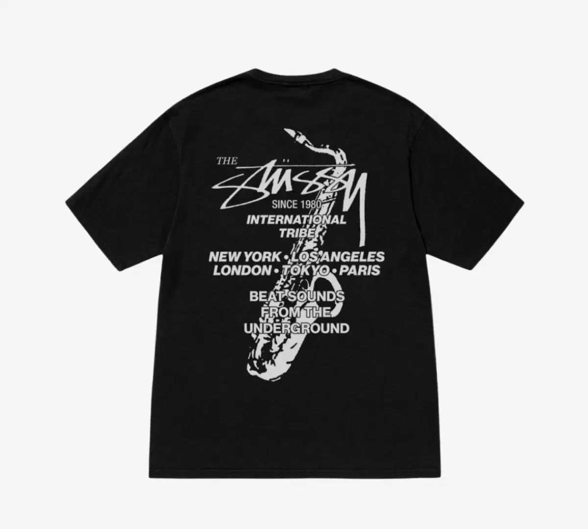 Stussy Beat Sound Pigment Dyed T-Shirt Black XL