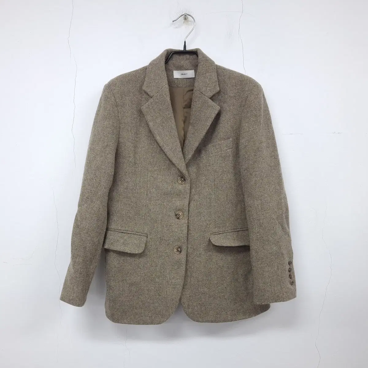 Object Wool Alpaca Jacket Women's Blazer in Good Condition