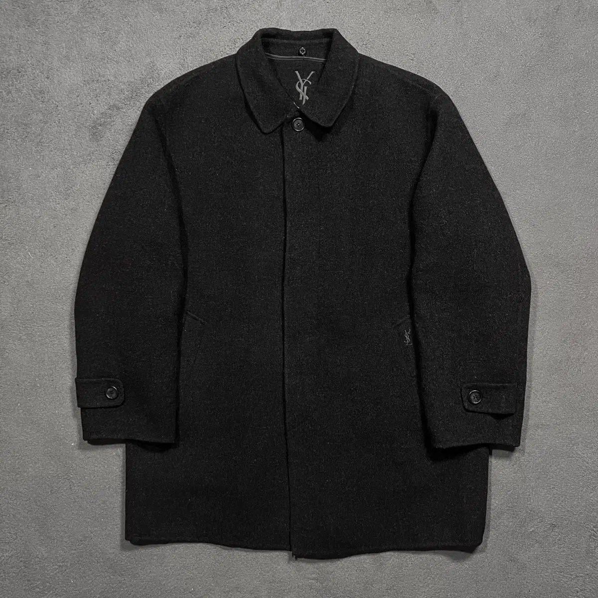 Yves Saint Laurent Gray Half Coat