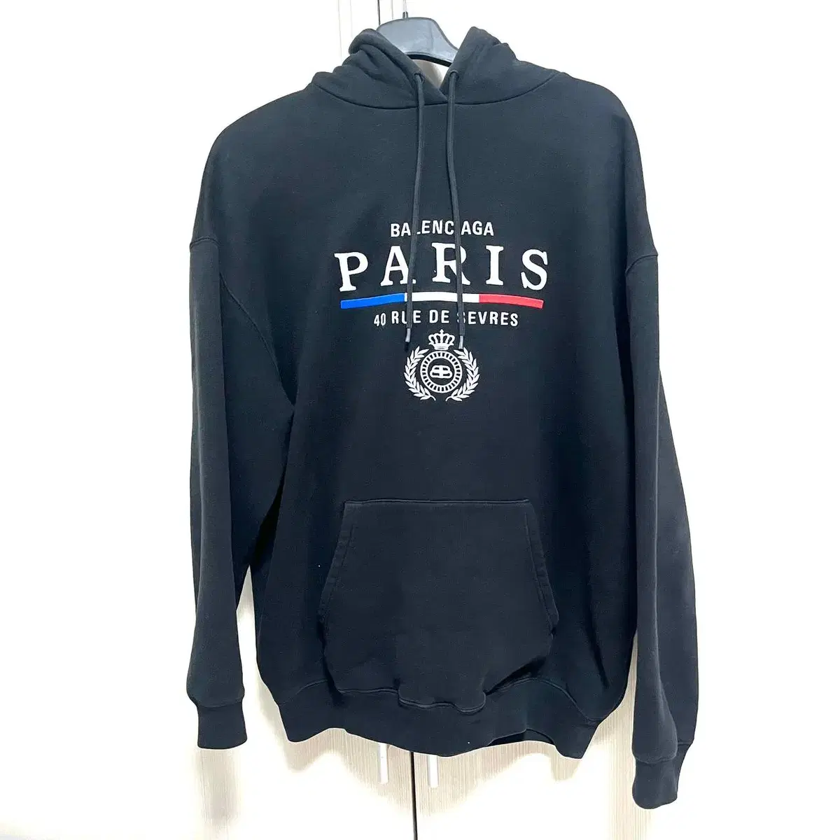 Balenciaga Paris Logo Hoodie S