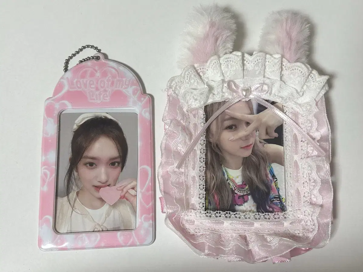 Pink photocard holder bunny laystopper in bulk