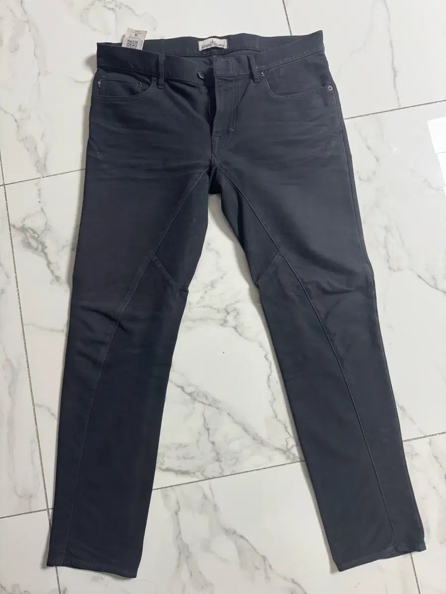 Stone Island Black Cotton Pants Size 31