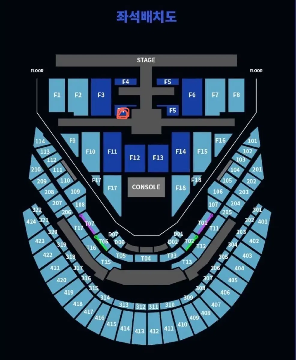 nct127 엔시티127 콘서트 칠콘 1/18 첫콘 f4 양도합니다