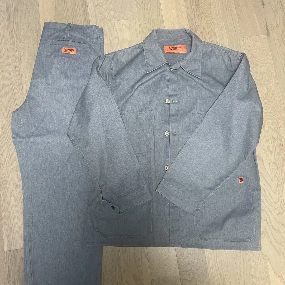 [M, 32]Universal Overalls Coverall, Tucked Pants Heather Gray Setup