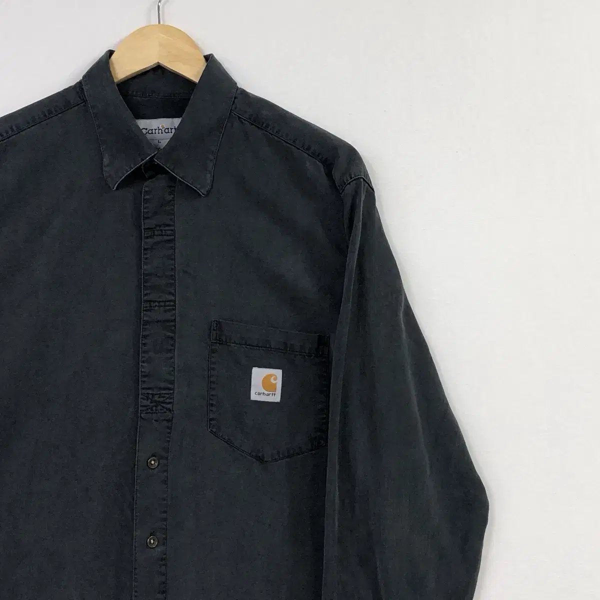 L Calhart Black Denim Shirt