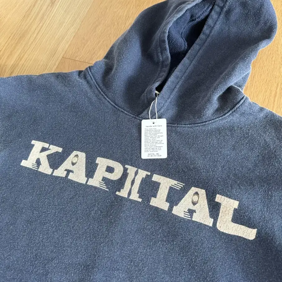 Kapital 24시즌 pt 후드 네이비 4 새상품