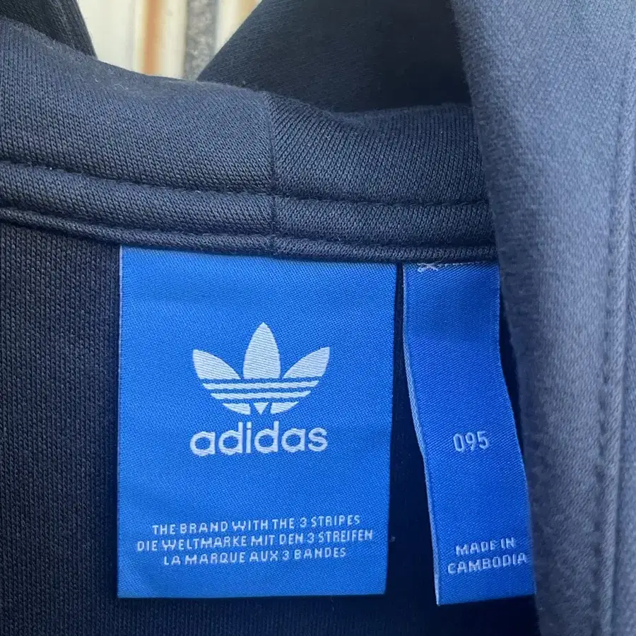 아디다스 파이어버드 빅로고 반집업 져지 Adidas