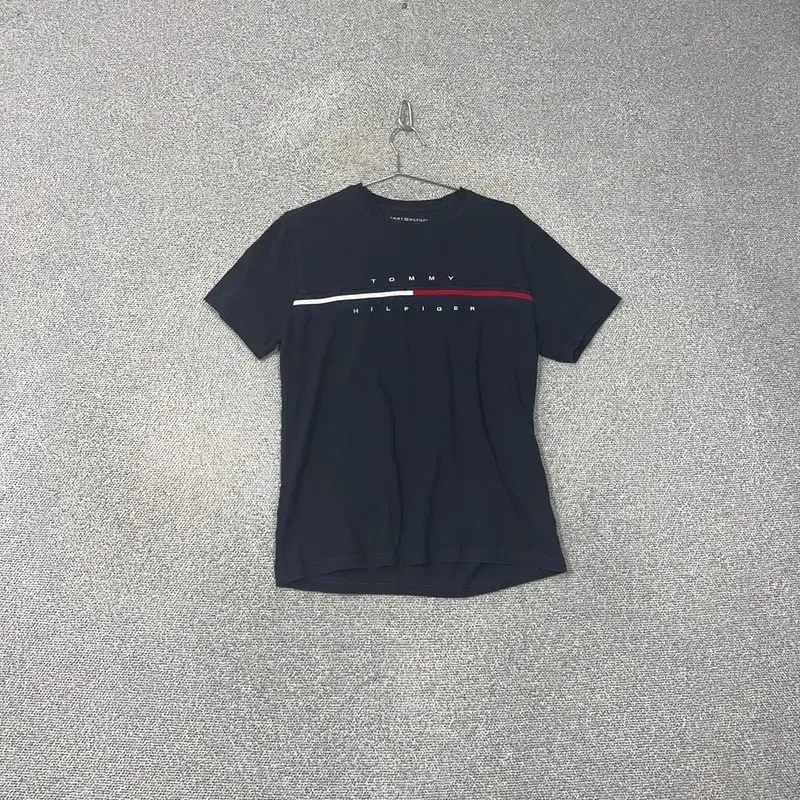 Tommy Hilfiger Logo Navy Cotton Vahn Tee L