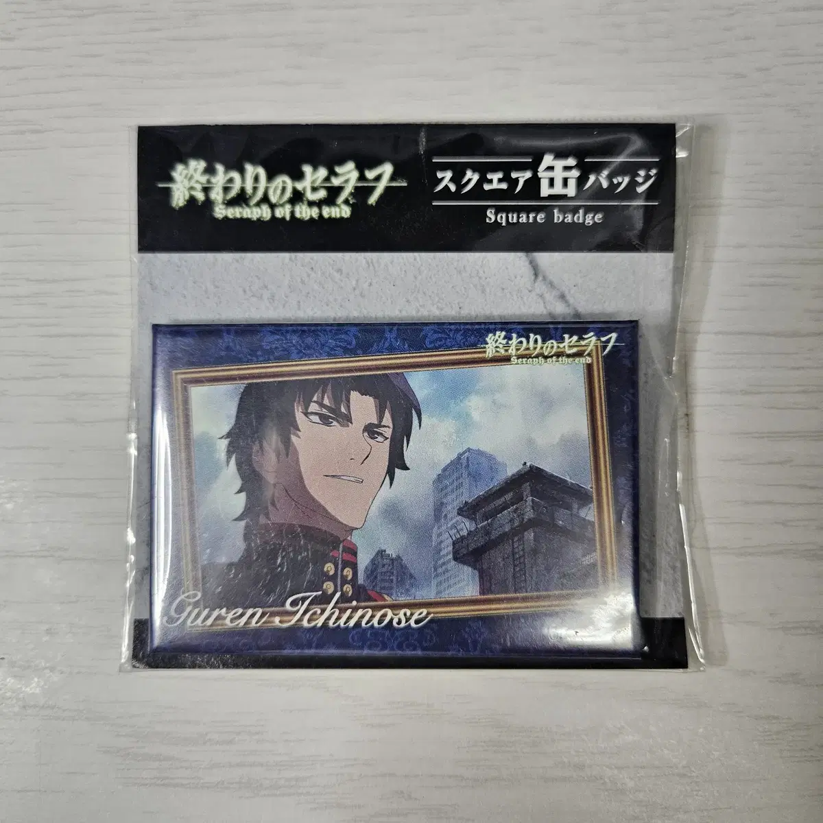 Seraph of the Apocalypse Jongse Ichinose Guren Square Can Badge