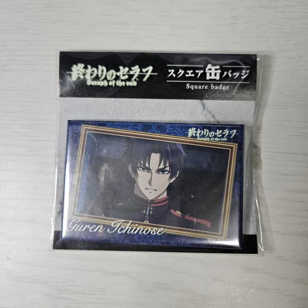 Seraph of the Apocalypse Jongse Ichinose Guren Square Can Badge