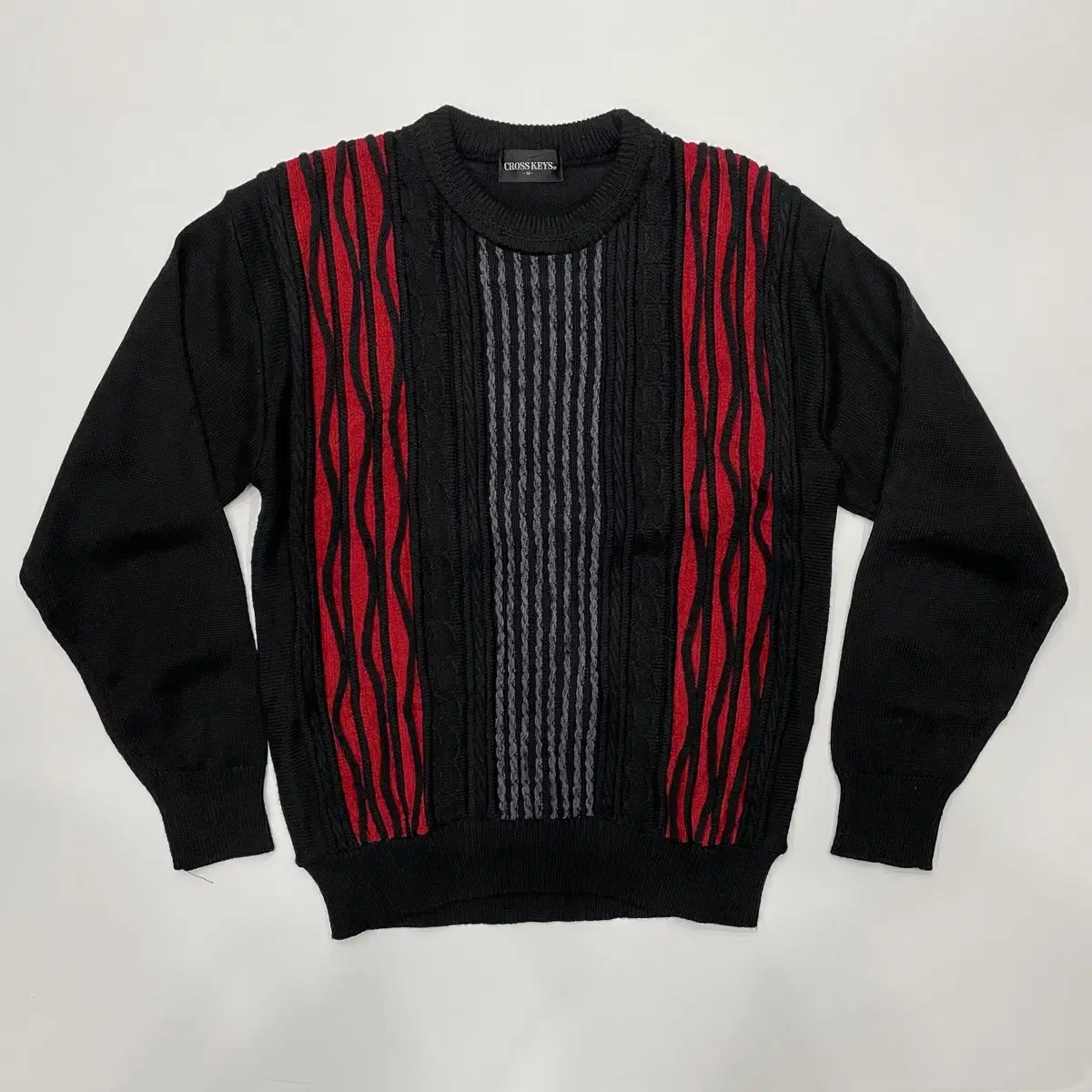 [M] Free Shipping Crosskiss Japanese Vintage Cable Knit