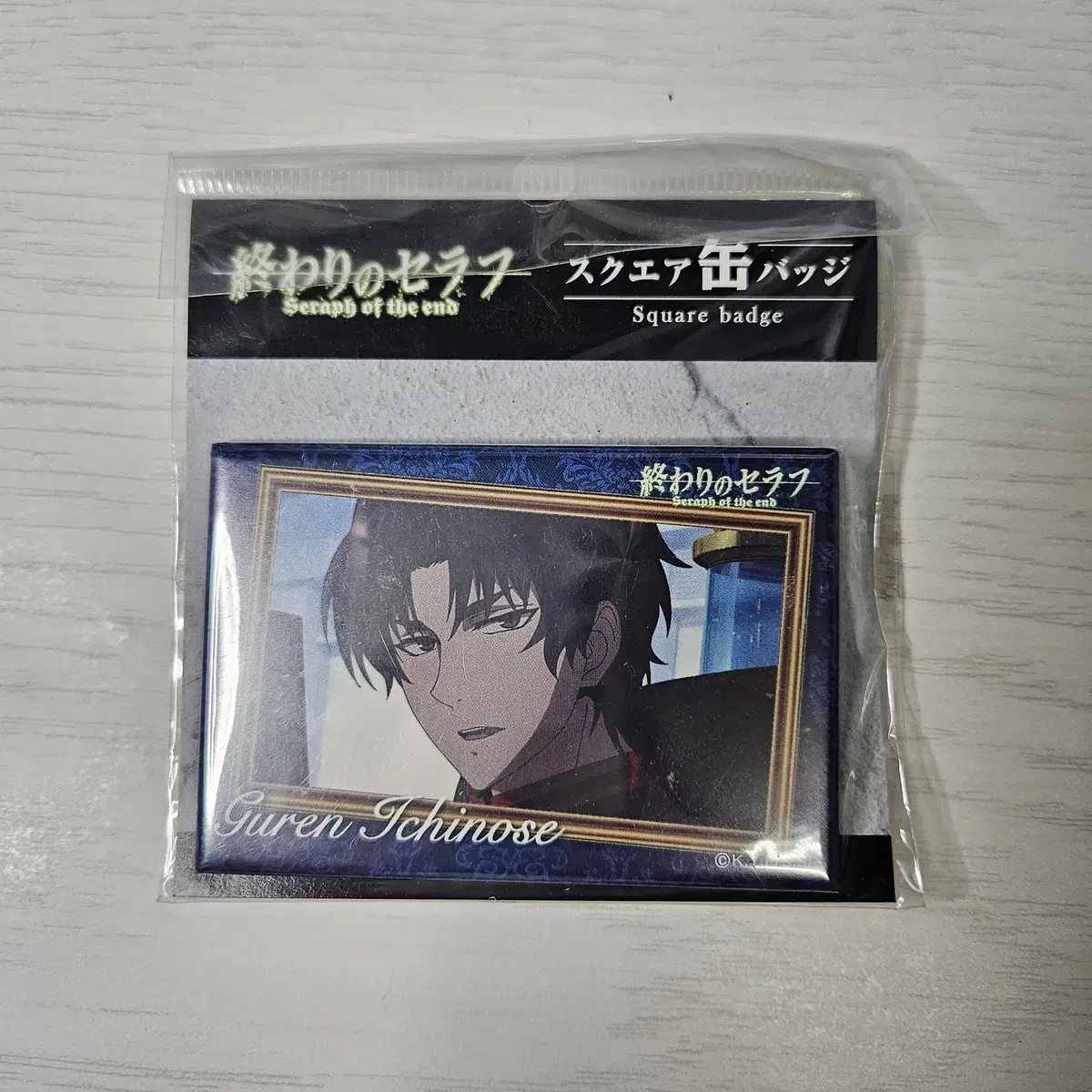 Seraph of the Apocalypse Jongse Ichinose Guren Square Can Badge