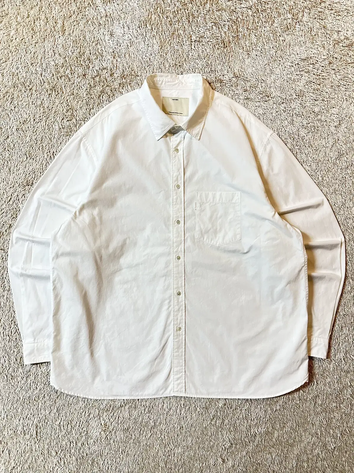 [3SIZE] POTTERY POTTERY Comfort Shirt White