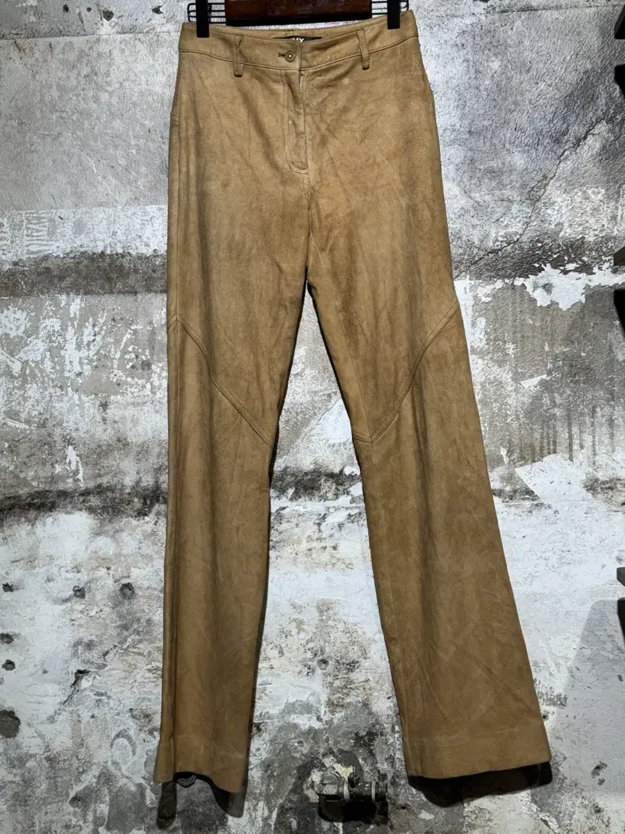 DKNY Sheep Skin Boot-Cut Pants