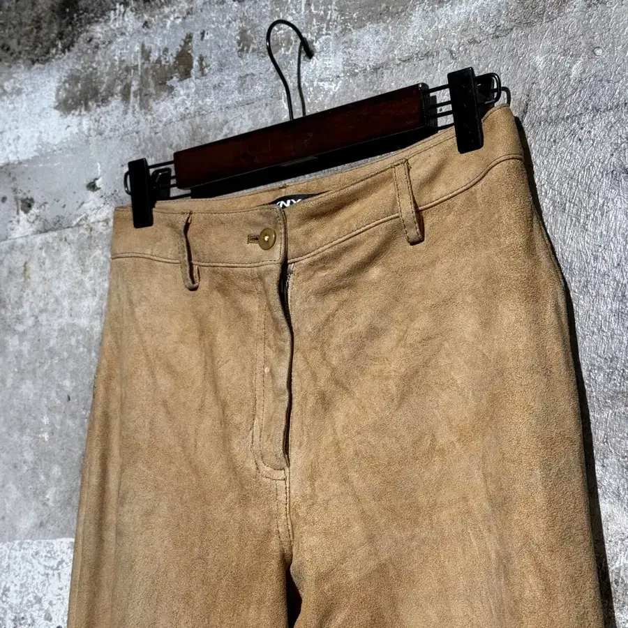 DKNY Sheep Skin Boot-Cut Pants