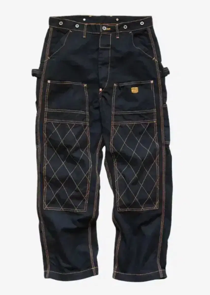 Capital Thin Canvas Lumber Pants Black 2 sizes