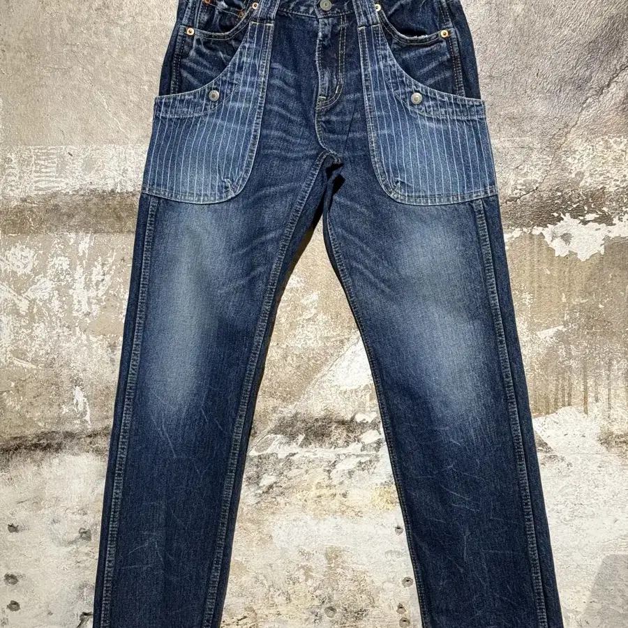 ANTGUAGE Double Pocket Denim Pants