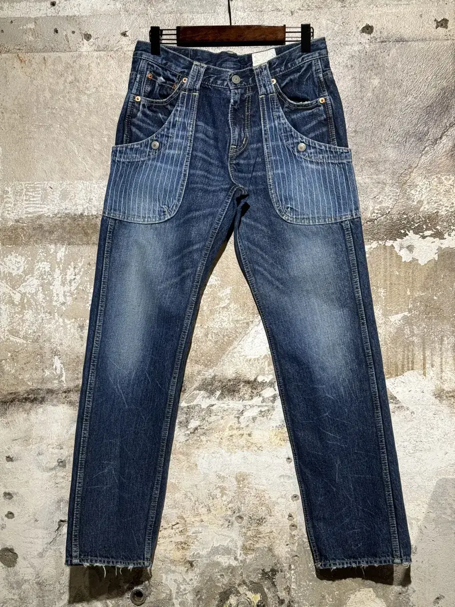 ANTGUAGE Double Pocket Denim Pants