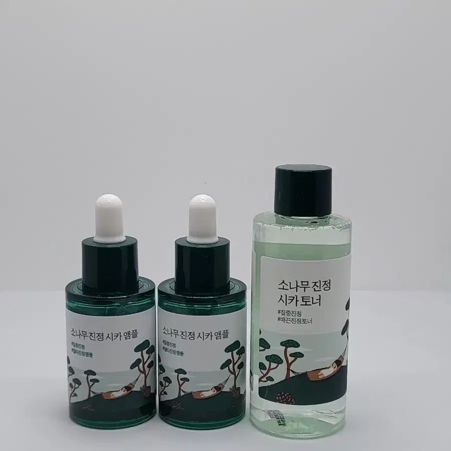 라운드랩 소나무 진정 시카 앰플30ml+30ml+토너100ml