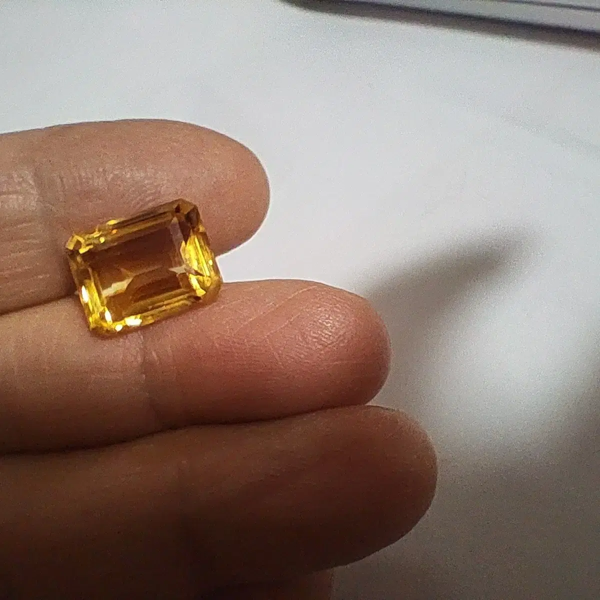 황수정시트린 사각 8ct