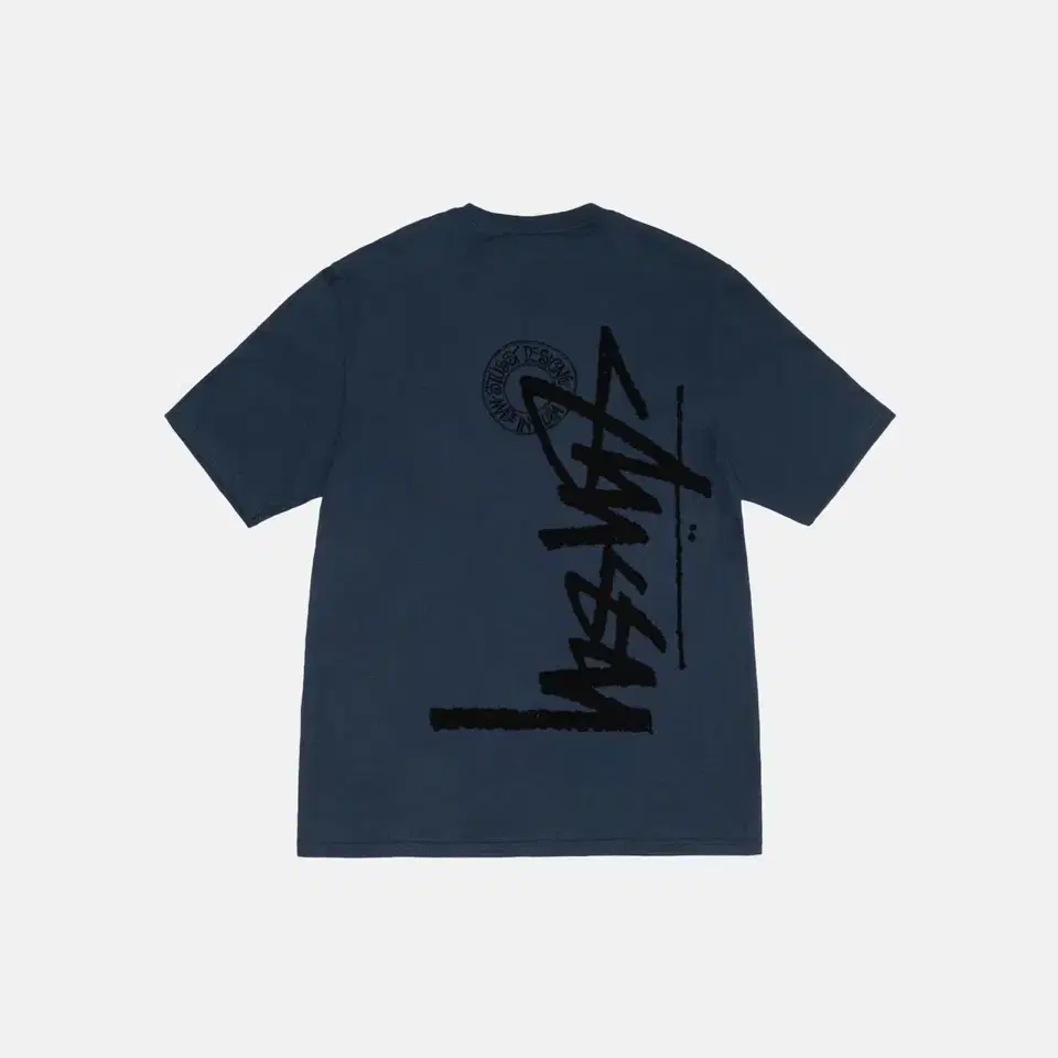 스투시 buana stock tee navy L