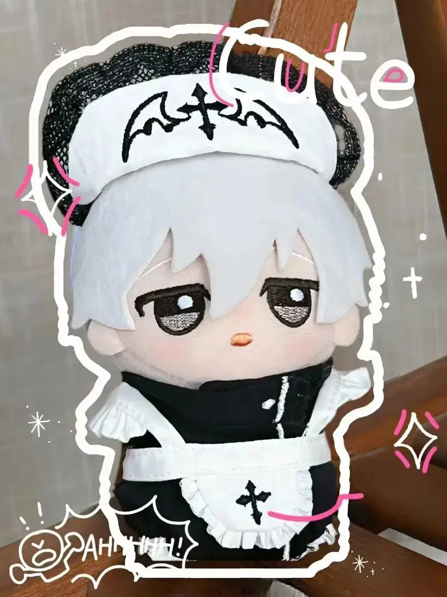 10cm doll clothes Heavencare bloo Black