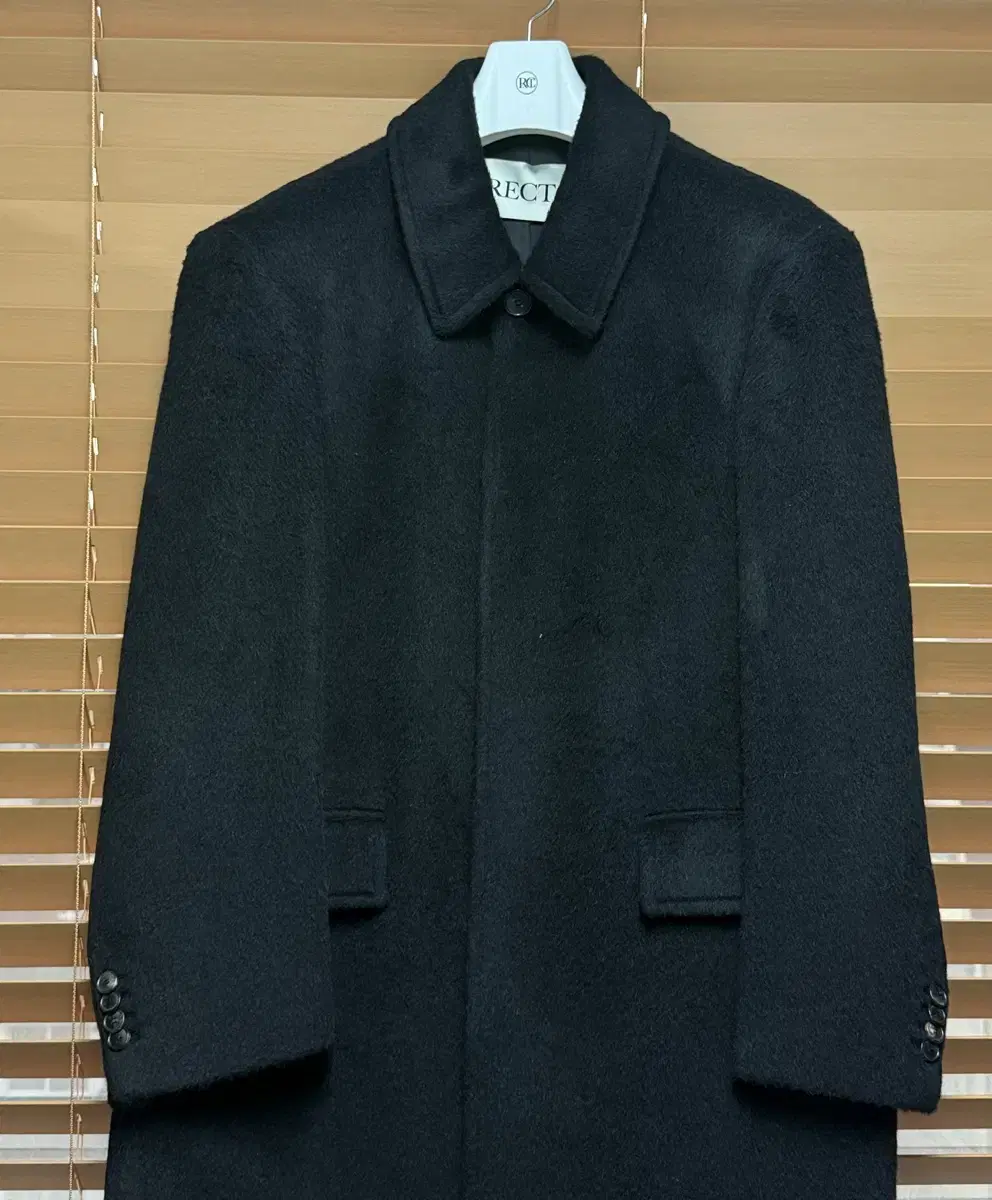 [New Arrivals] 24FW Rectorama Wool Blend Balmacan Coat Black