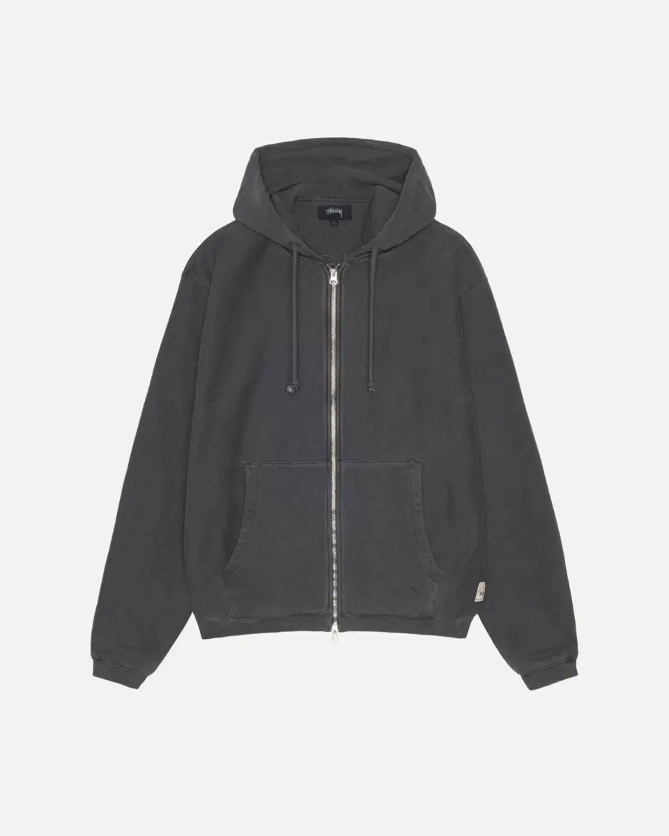 Stussy Waffle Lined Zip Hoodie Black L