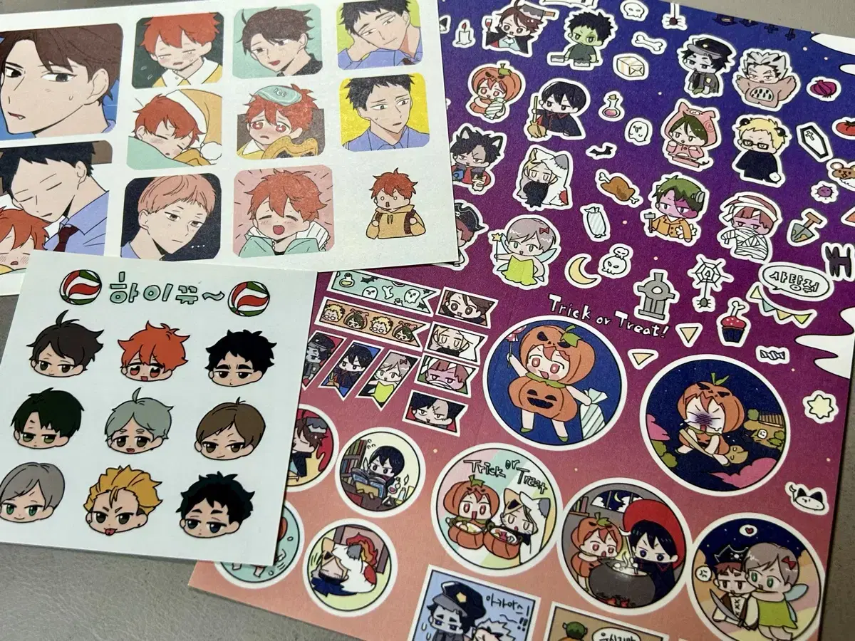 haikyuu unofficial goods 싸싸님 sticker bulk