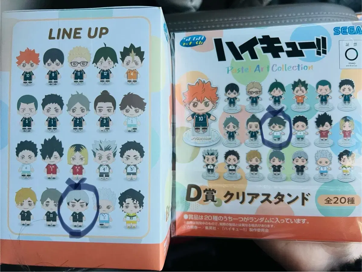 (unsealed) Sega haikyuu Koozies B and D