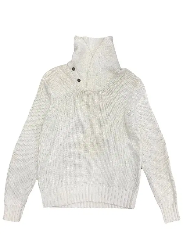 Polo Ivory Shawl kara Knit L