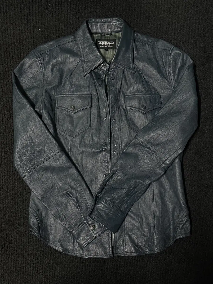 Japanese Vintage Real Leather Shirts Japanese Designer Brand Leather Shirts