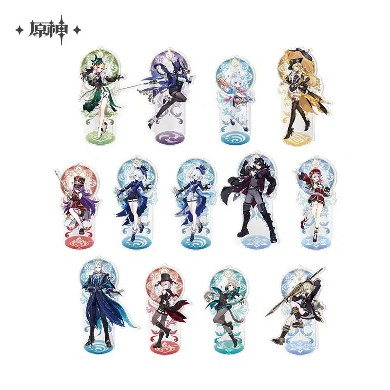 Genshin Impact Fontaine-themed characters acrylic stands