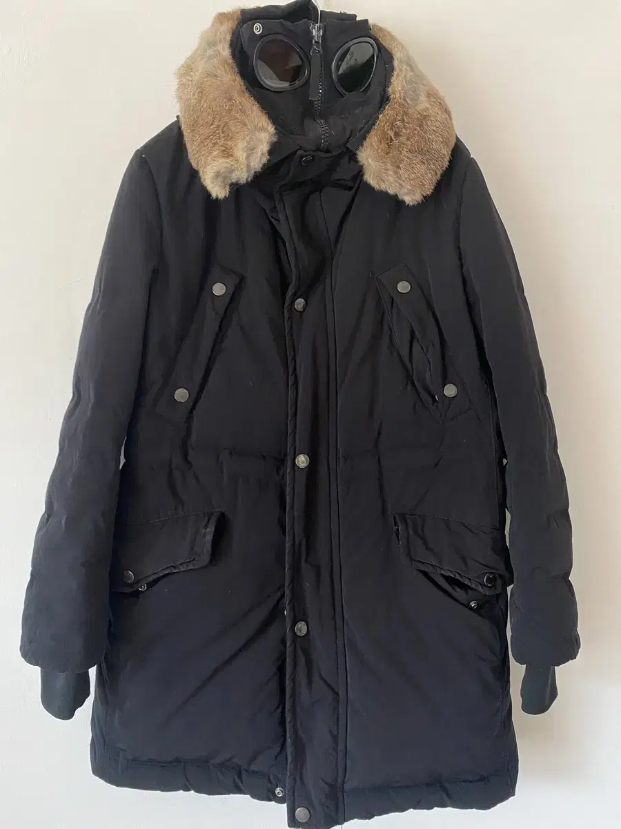 100% CP Company fur padded coat