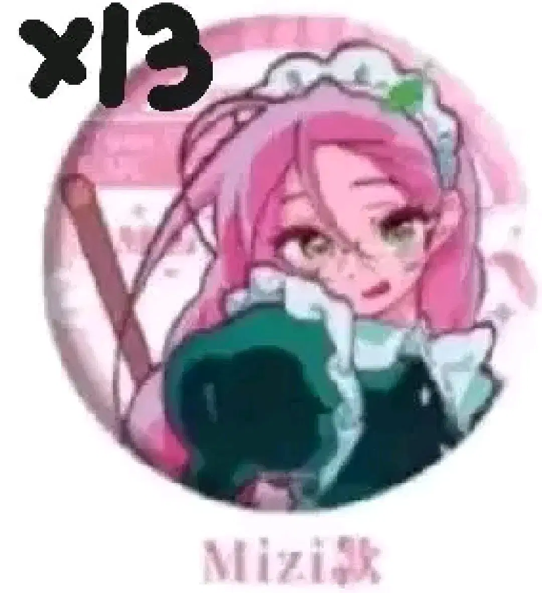 Aste Alien Stage China pop up Maid Cafe Mizzi Can Badge WTS