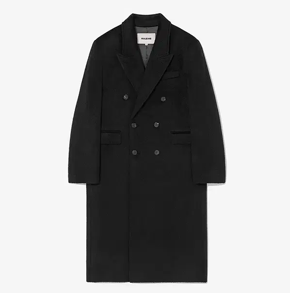 [2] Alene 24FW Double-breasted Alpaca Coat in Black