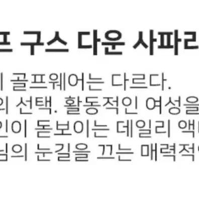 (텍없는 새상품) 손정완 SJ와니 구스 다운 코트 (골프)