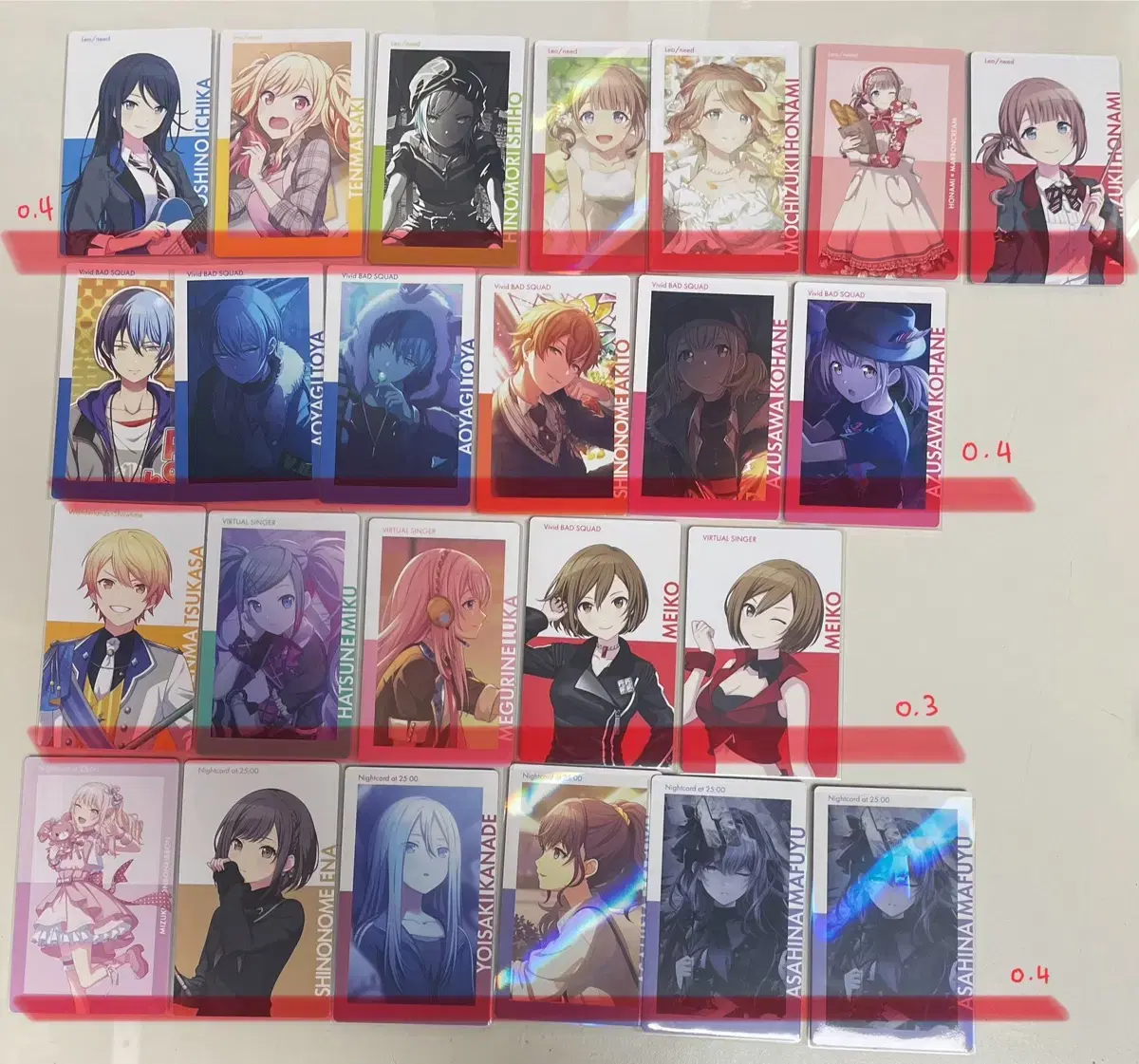 Pseudoepic kard Nomal Noble Art Mizuki Tsukasa Touya Akito Mahuyu