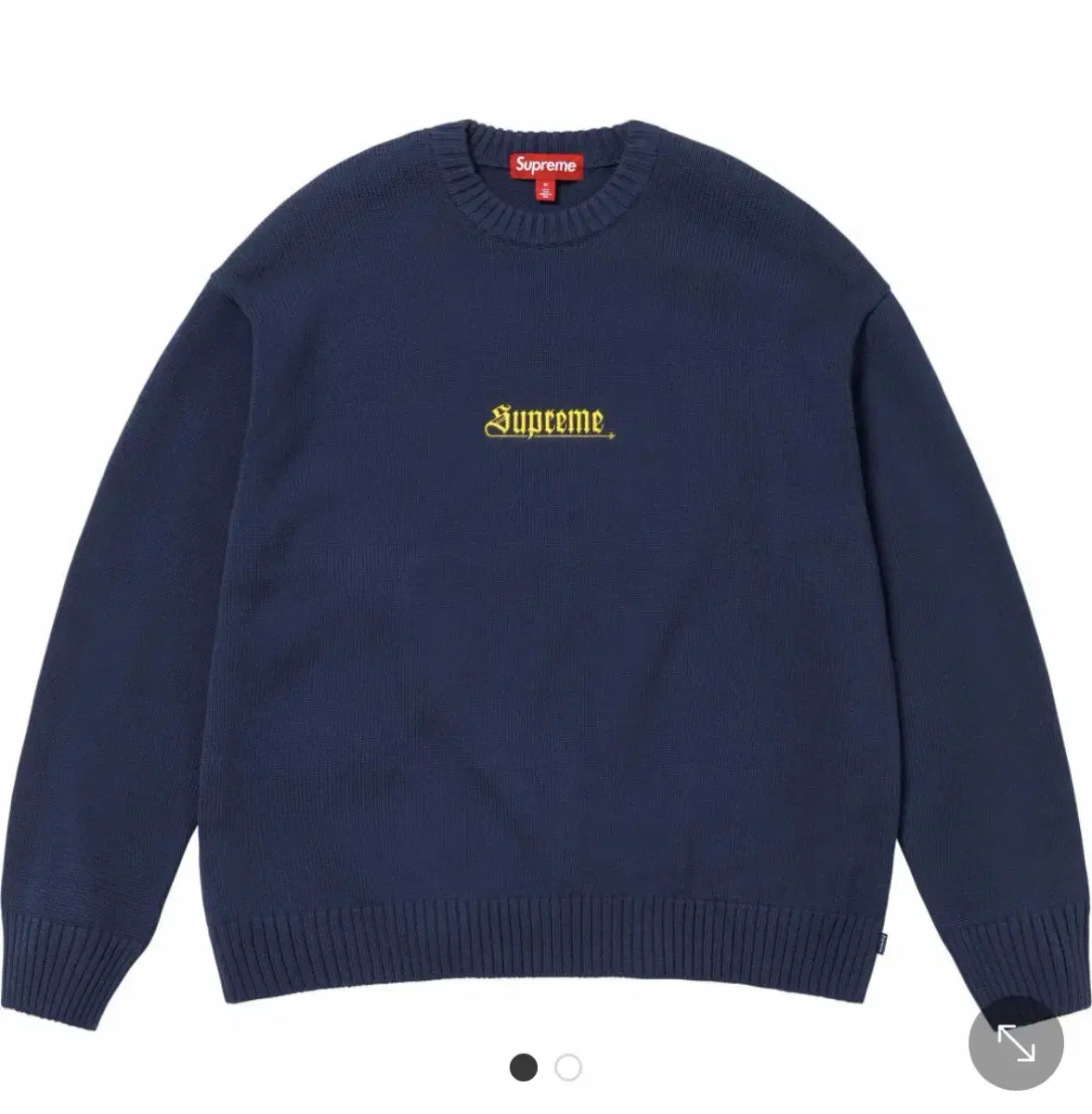 Supreme Old English Sweater Navy sizeM