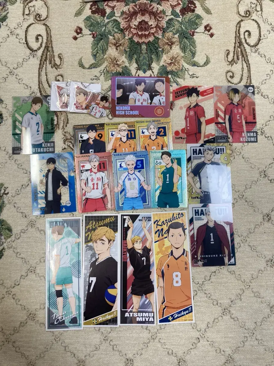 Haikyuu Goods Jiryu Long Sticker Metal Kard keyring and more WTS