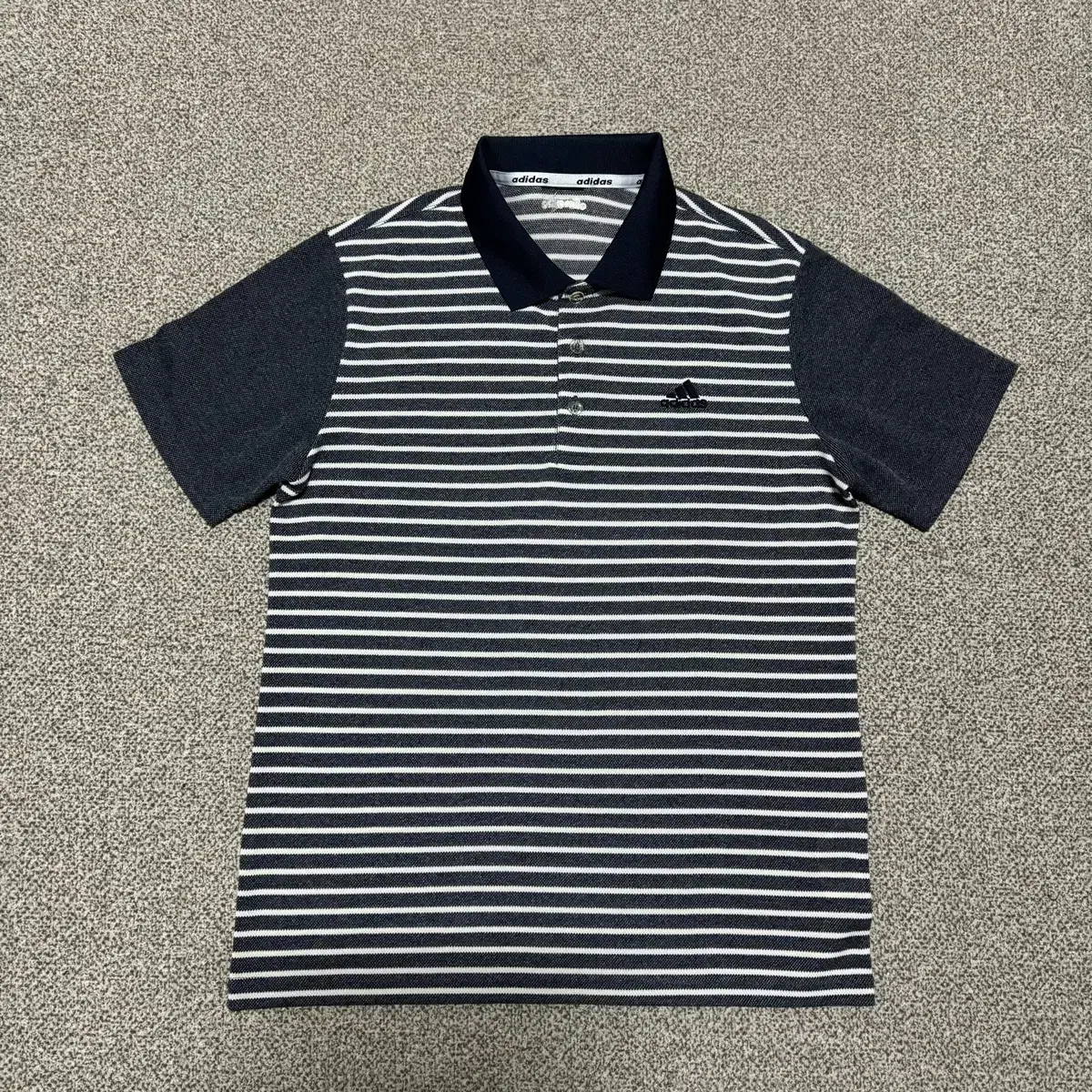 95 Adidas Striped Short Sleeve Karati