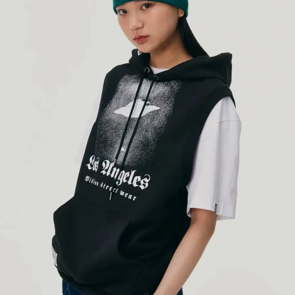 VSW UFO Sleeveless Hoodie Black