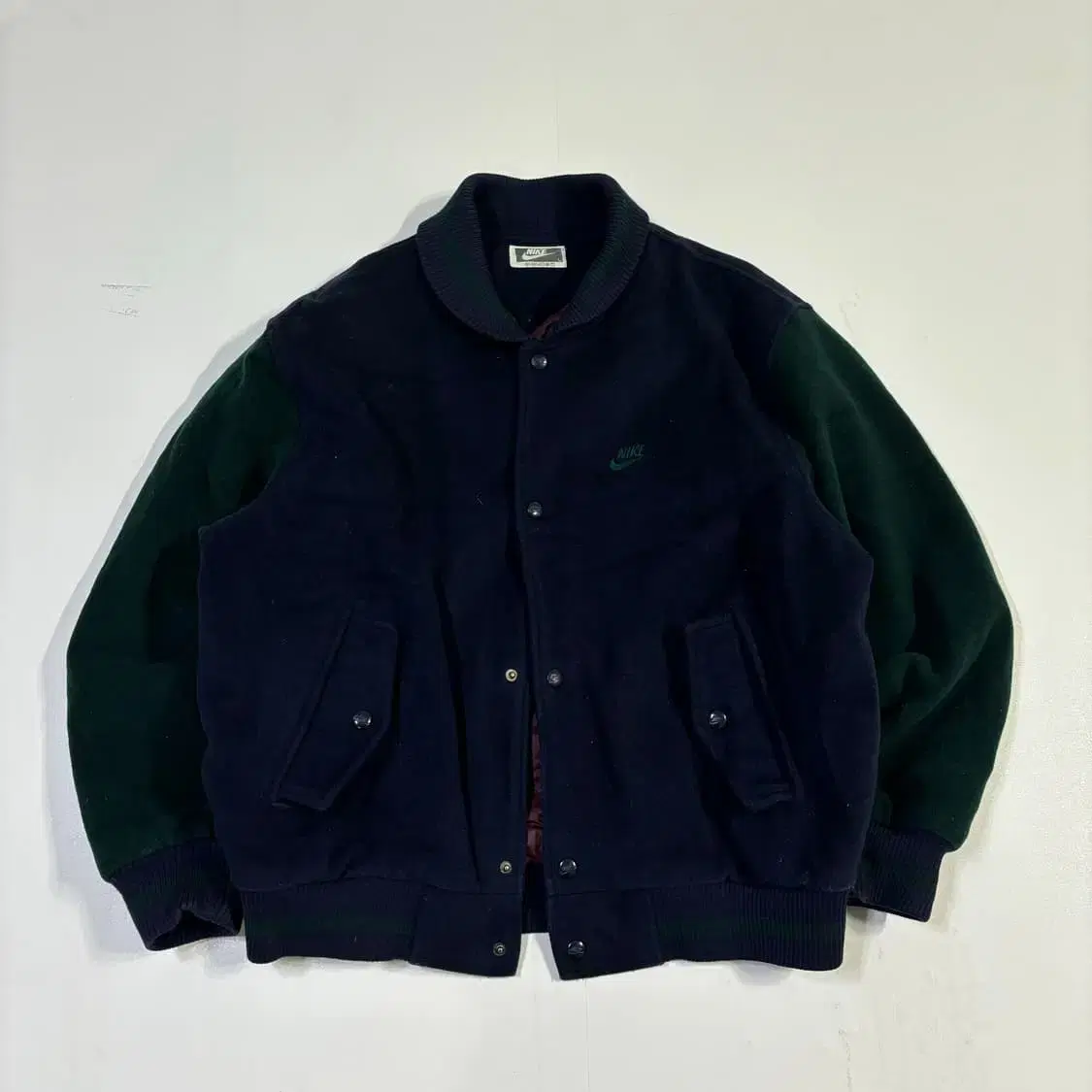 100 Nike 90s Samna Sports Wool Varsity Jacket