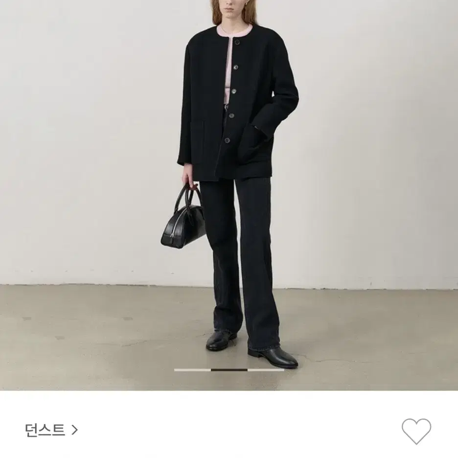 (새상품) 던스트 데님 linear straight jeans 블랙진