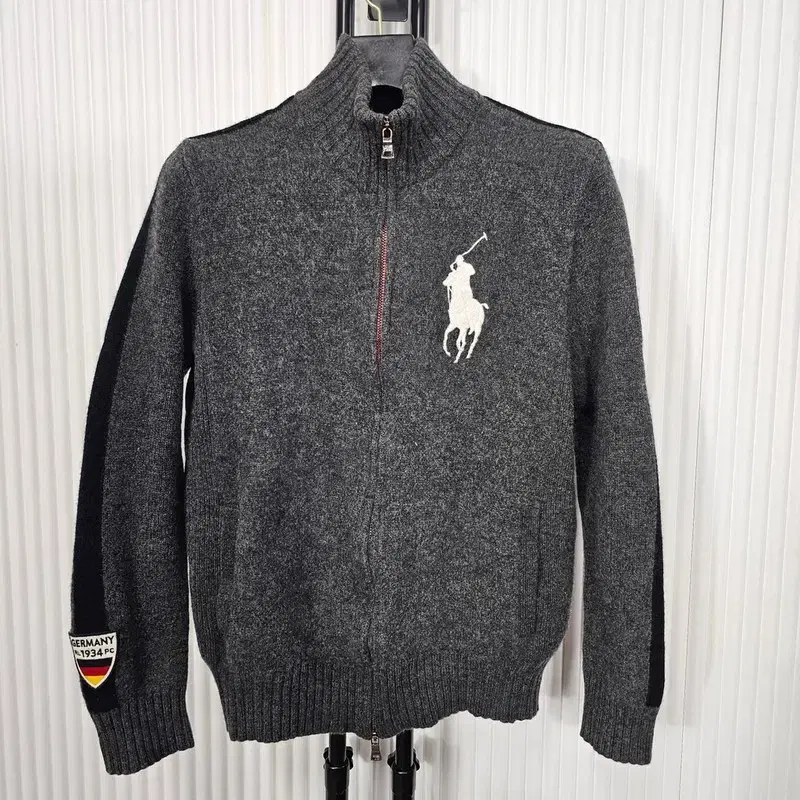 Polo Ralph Lauren Lambswool German Zip-Up Knit M