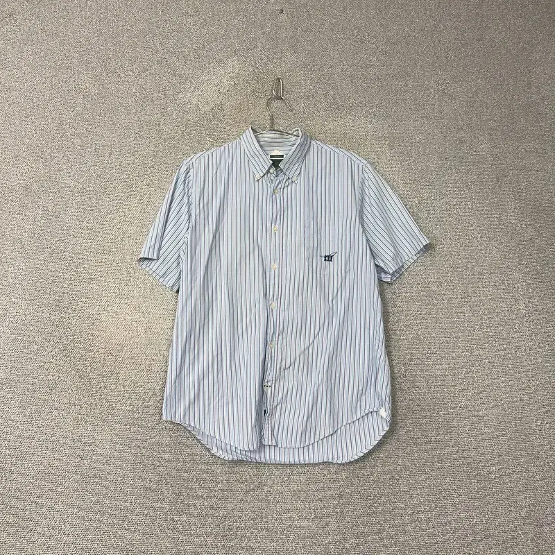 HenryCotton Logo Stripe Short-Sleeved Shirt 2XL