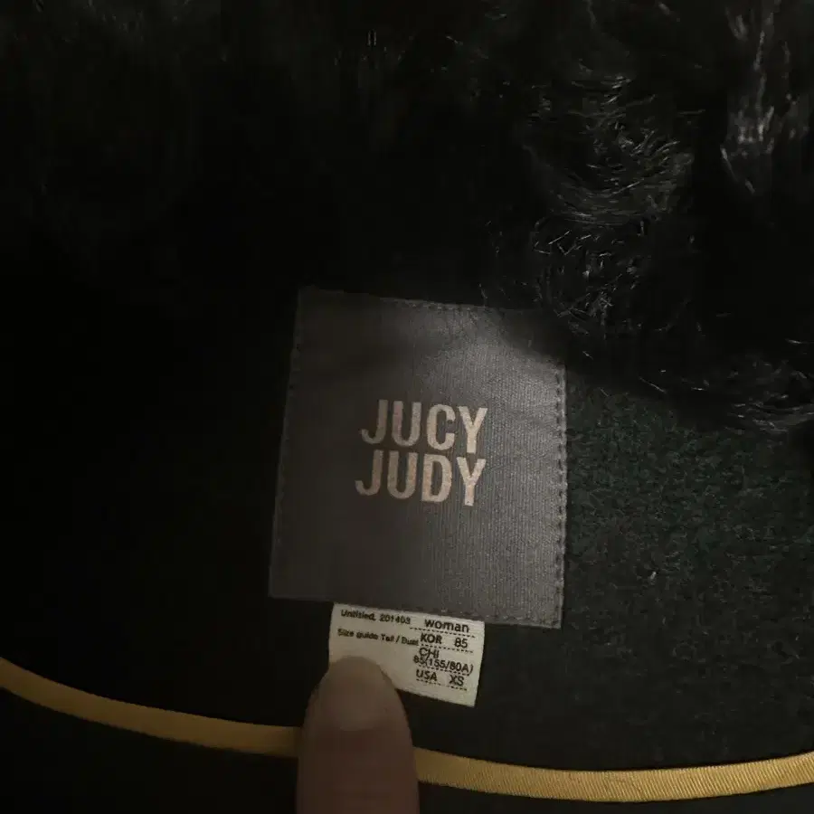 쥬시쥬디 jucyjudy 털트리밍 울코트