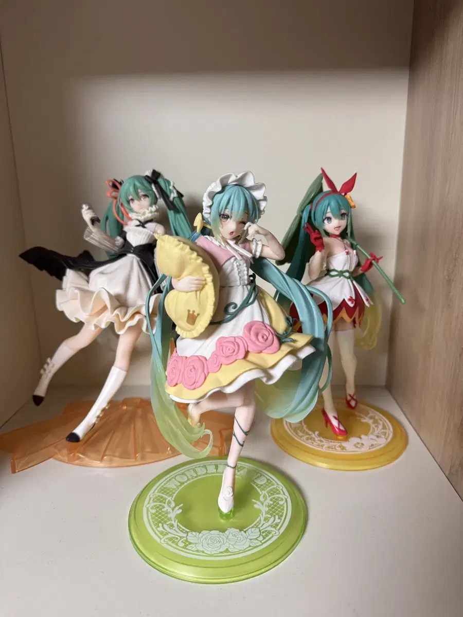 I have 3 Taito Miku Figures for sale