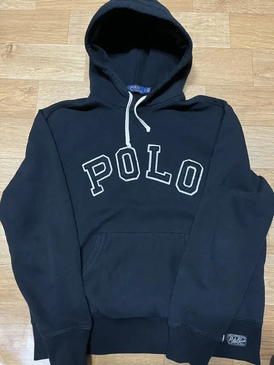 Polo New Embroidered Logo Hoodie Black Size L (105)