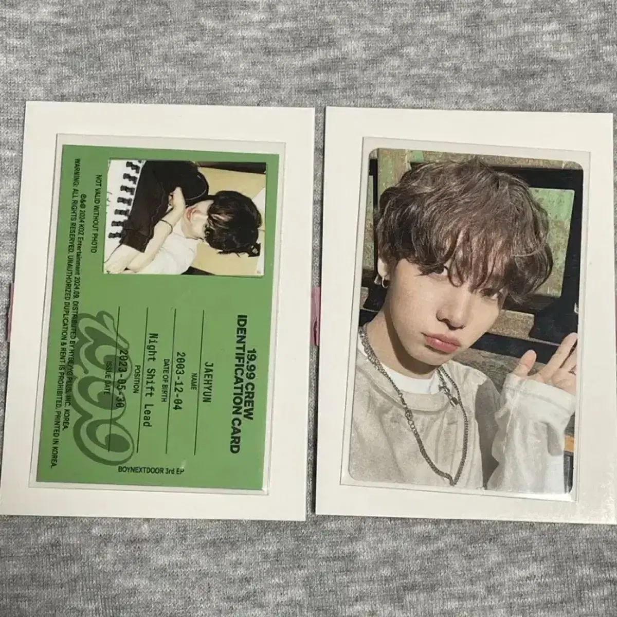 Boynextdoor boynextdoor myung jaehyun Clink photocard Set 19.99